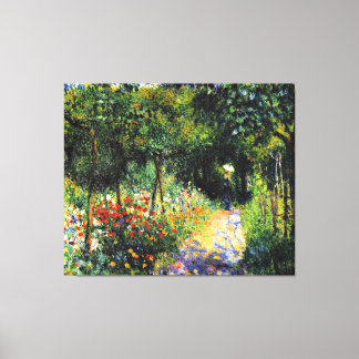Toile Monet - Femme au jardin, peinture d'art