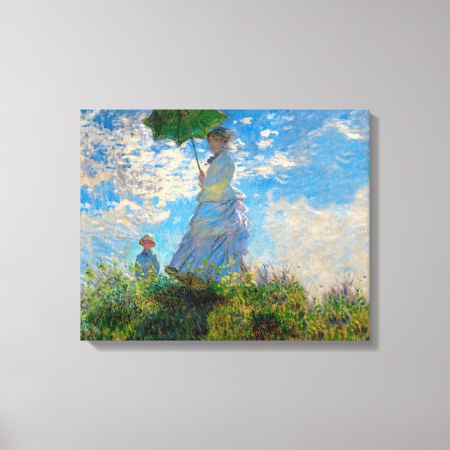 Toile Monet Femme Parasol Impressionnisme (Recto)