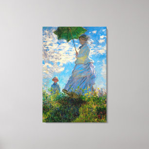Toile Monet Femme Parasol Impressionnisme