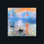 Toile Monet - Impression, lever du soleil,<br><div class="desc">Impression,  lever du soleil,  célèbre tableau de Claude Monet</div>