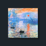 Toile Monet - Impression, lever du soleil,<br><div class="desc">Impression,  lever du soleil,  célèbre tableau de Claude Monet</div>