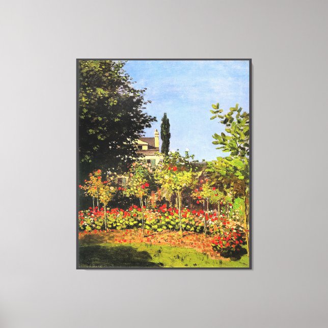 Toile Monet - Jardin en fleurs (Recto)
