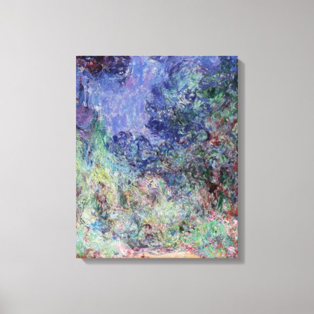 Toile Monet - La Maison, Vue du Jardin Rose (Recto)