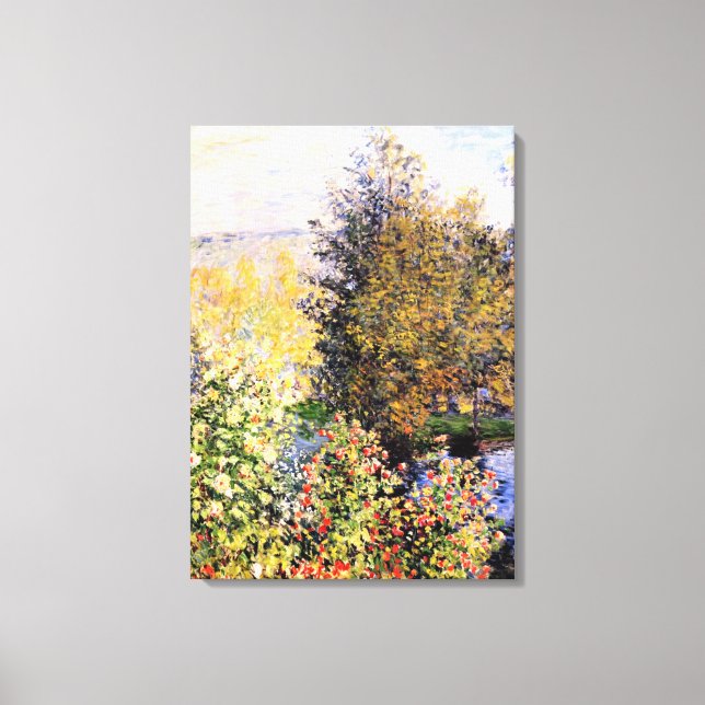 Toile Monet - Le jardin des Hoschede à Montgeron (Recto)