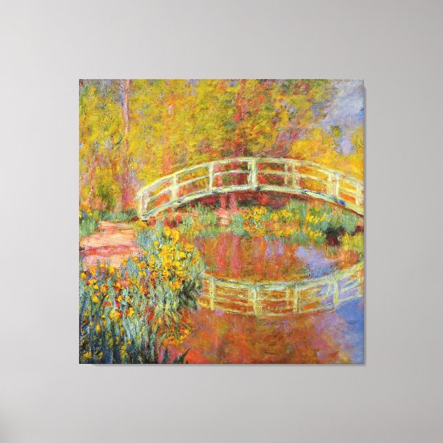 Toile Monet - Le pont japonais, 1896, (Recto)
