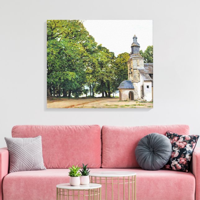 Toile Monet - Le tableau de la chapelle Notre-Dame, (Insitu(Salon))