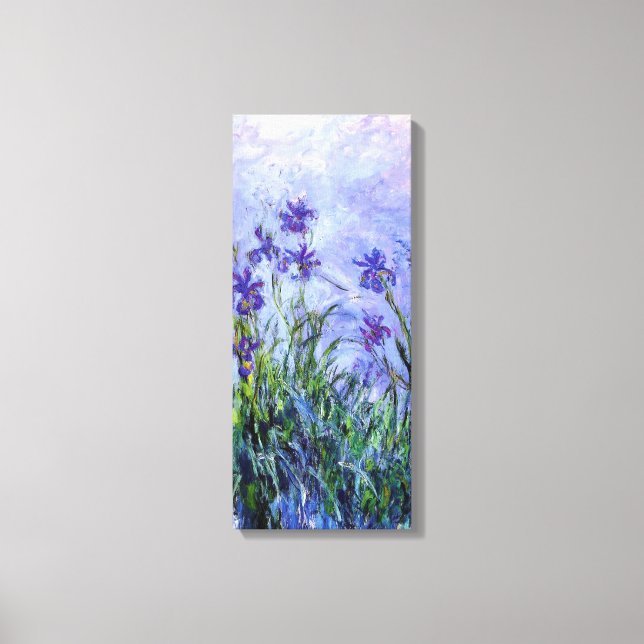Toile Monet Lilac Irises (Recto)