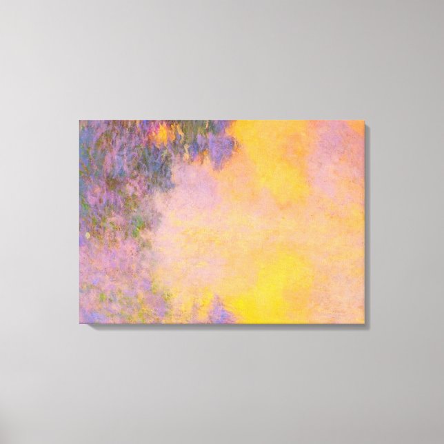 Toile Monet - Misty Morning on the Seine, lever du solei (Recto)