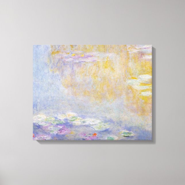 Toile Monet - Nappes à eau, couleurs pastel Art (Recto)