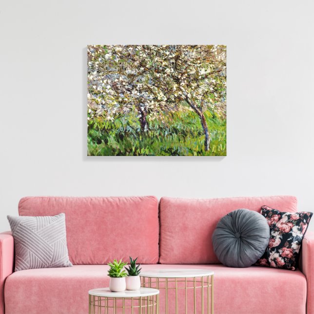 Toile Monet - Pommiers en fleurs (Insitu(Salon))