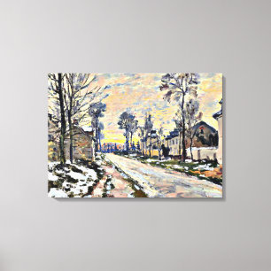 Toile Monet - Route de Louveciennes, Impressionnisme