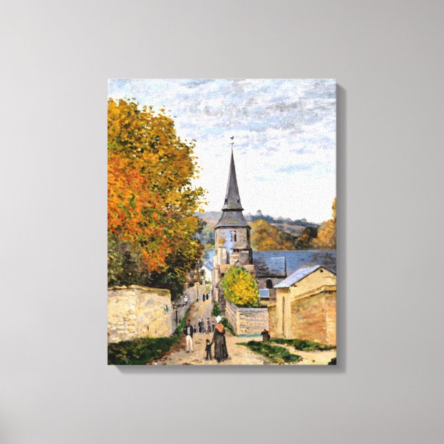 Toile Monet - Rue à Saint-Adresse (Recto)