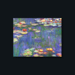 Toile Monet Water Lilies Chef-d'oeuvre Peinture<br><div class="desc">Monet Water Lilies - Ce tableau Monet classique a été peint par Claude Monet en 1916. Il fait partie de sa célèbre collection de nénuphars où il peint dans son jardin à Giverney,  France. Un tableau de chef-d'oeuvre.</div>