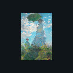 Toile Monet Woman avec Parasol Fine Art<br><div class="desc">Femme avec un Parasol, ou Madame Monet et Son Fils, sont les deux titres utilisés pour cette célèbre peinture d'impressionnisme classique de l'artiste français Claude Monet, c. 1875. C'est un portrait de la femme de Claude Monet, Camille et leur fils, sur la scène familiale de style impressionniste, pour se promener...</div>