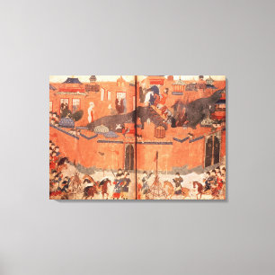 Toile Mongols sous la direction de Hulagu Khan