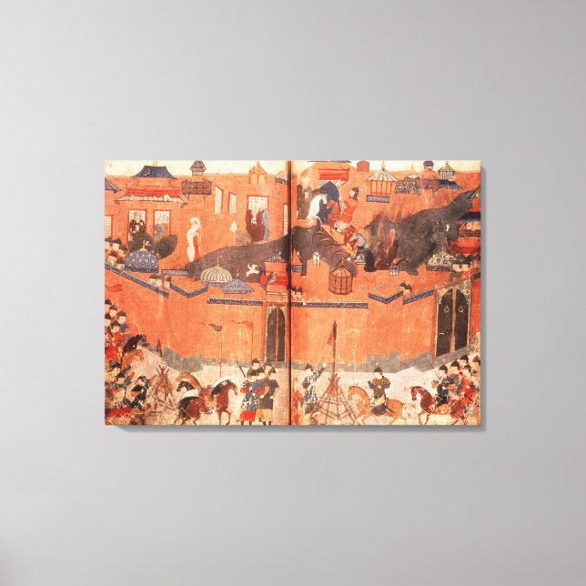 Toile Mongols sous la direction de Hulagu Khan (Recto)