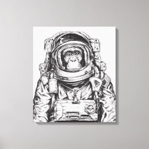 Toile Monkey Astronaut