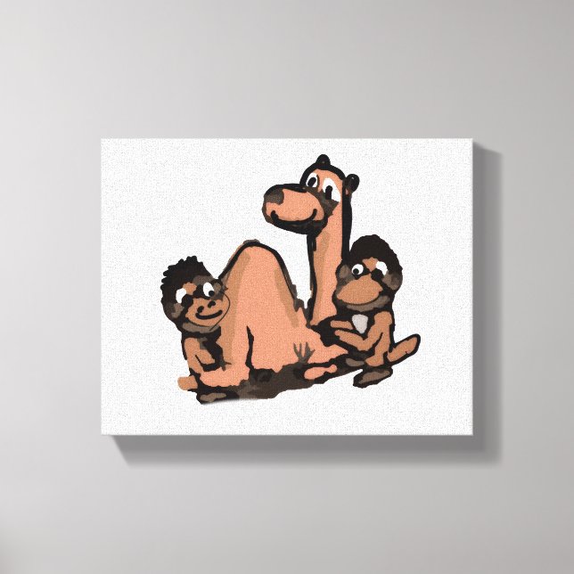 Toile Monkeys And The Camel (Recto)