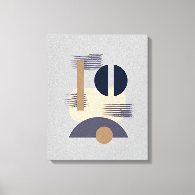 Toile Monochromatique Minimaliste Méditoriale (Recto)