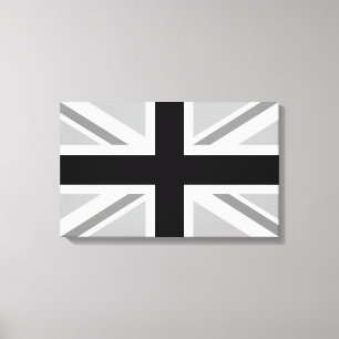 Toile Monochrome Union Jack/Drapeau