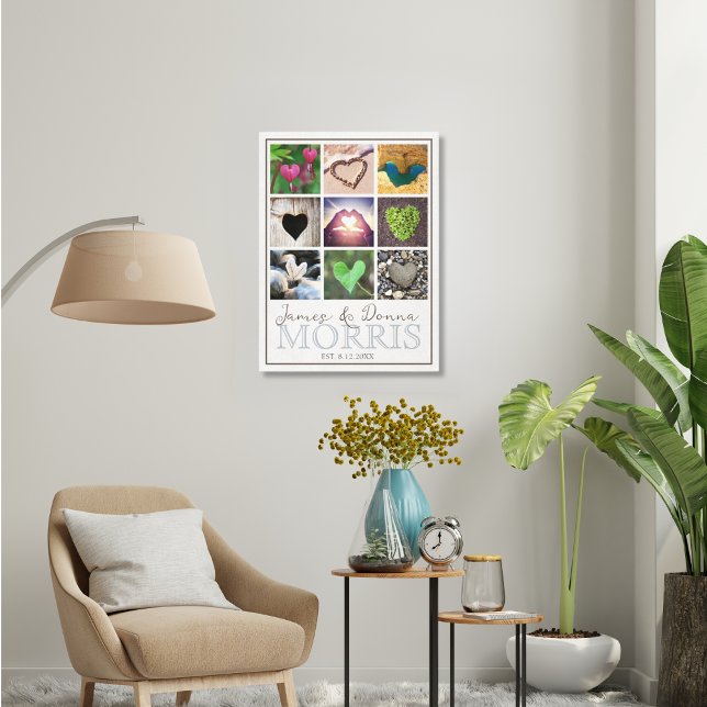 Toile Monogramme du réchauffement cardiaque Photo (Créateur téléchargé)