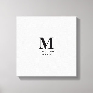Toile Monogramme Mariage - Réservateur