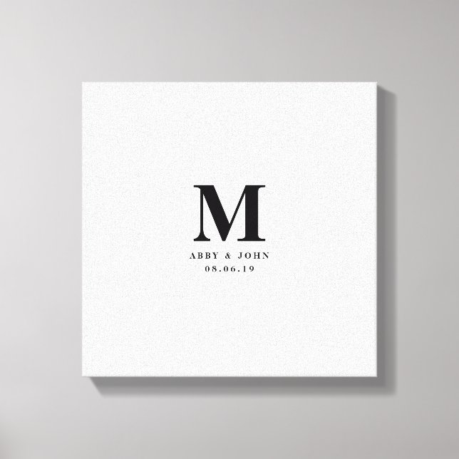 Toile Monogramme Mariage - Réservateur (Recto)