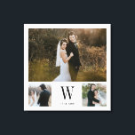 Toile Monogramme personnalisé 3 Collage photo<br><div class="desc">Design moderne et élégant imprimé Personnalisé Monogramme 3 Photo Collage Canvas Imprimer qui peut être customisé avec votre texte. Découvrez le magasin Graphic Art Design pour d'autres produits qui correspondent à ce design !</div>