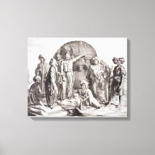 Toile Monsieur Drovetti et ses disciples employant un