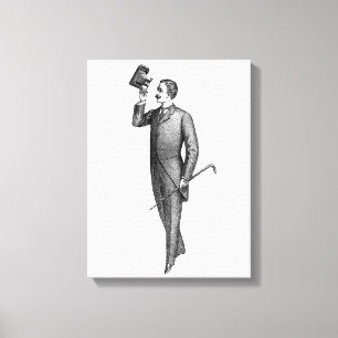 Toile Monsieur victorien selfie