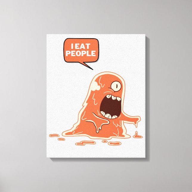 Toile Monster mange des gens (Recto)