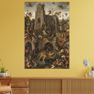 Toile Monstre Bukavac dans un Paysage Démoniaque