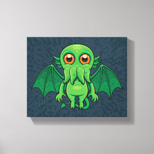 Toile Monstres de Cute Green