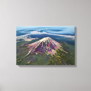 Toile Mont Fuji Vue Aérienne - Japon Artistique