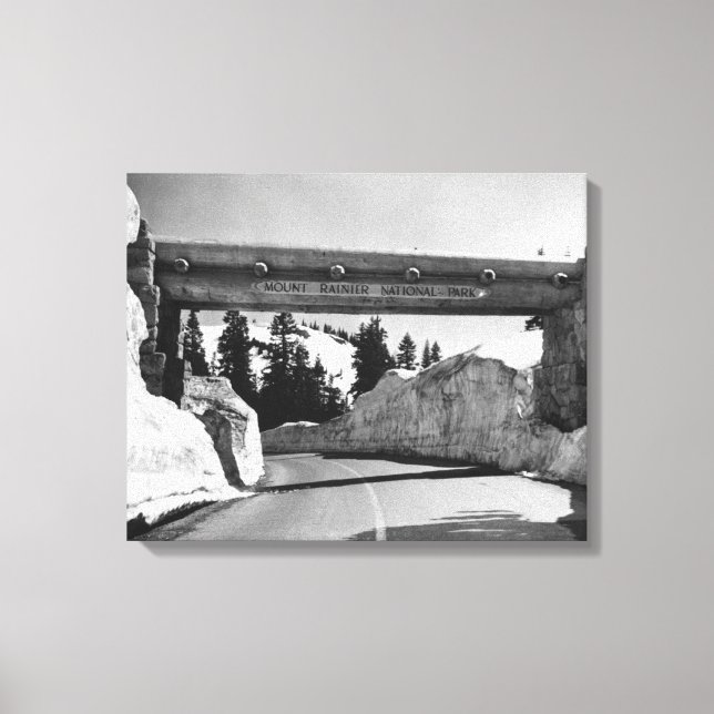 Toile Mont Rainier, WA Sommet du col Chinook col Naches (Recto)
