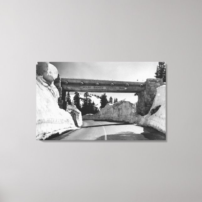 Toile Mont Rainier, WA Sommet du col Chinook col Naches (Recto)