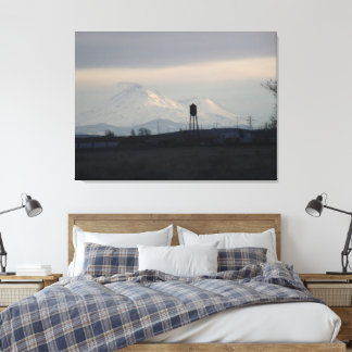 Toile Mont Shasta Coucher de soleil sur la neige 3