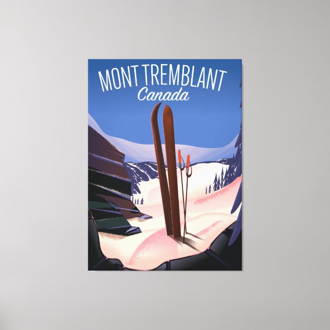 Toile Mont Tremblant Ski Canada (Recto)