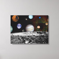 Montage du système solaire des images du Voyager
