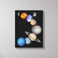 Montage du système solaire photos de planètes JPL