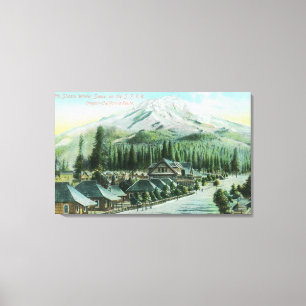 Toile Montagne de chemin de fer Pacifique du sud