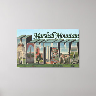 Toile Montagne de Marshall, Montana