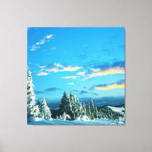 Toile montagne gelée