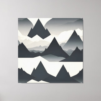 Toile Montagne minimaliste Abstraite