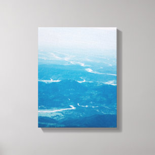 Toile montagne noire et blanche