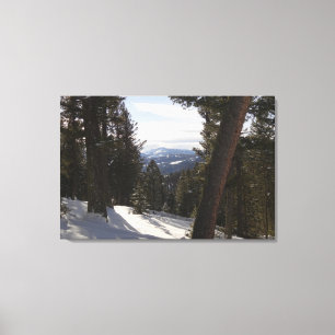 Toile Montagnes Madison en hiver dans le Montana