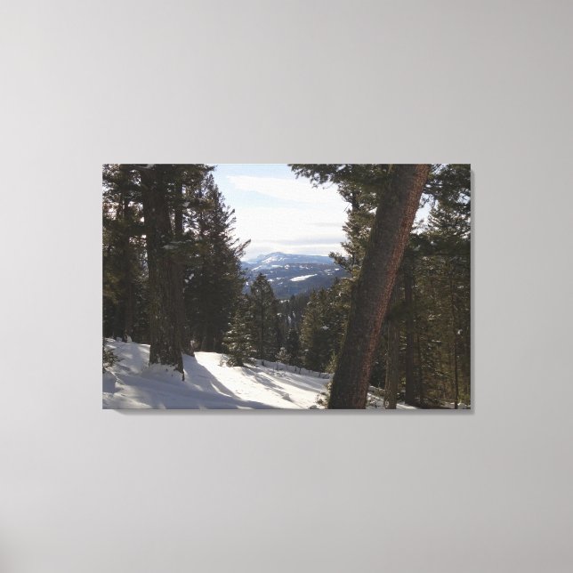 Toile Montagnes Madison en hiver dans le Montana (Recto)