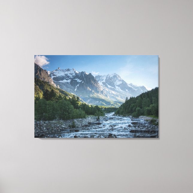 Toile Montagnes | Mont Blanc Massif, Italie (Recto)