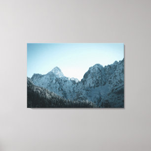 Toile Montagnes superbes et forêt d'épinettes