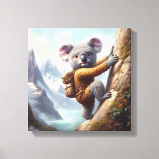 Toile Montée en montagne avec un koala